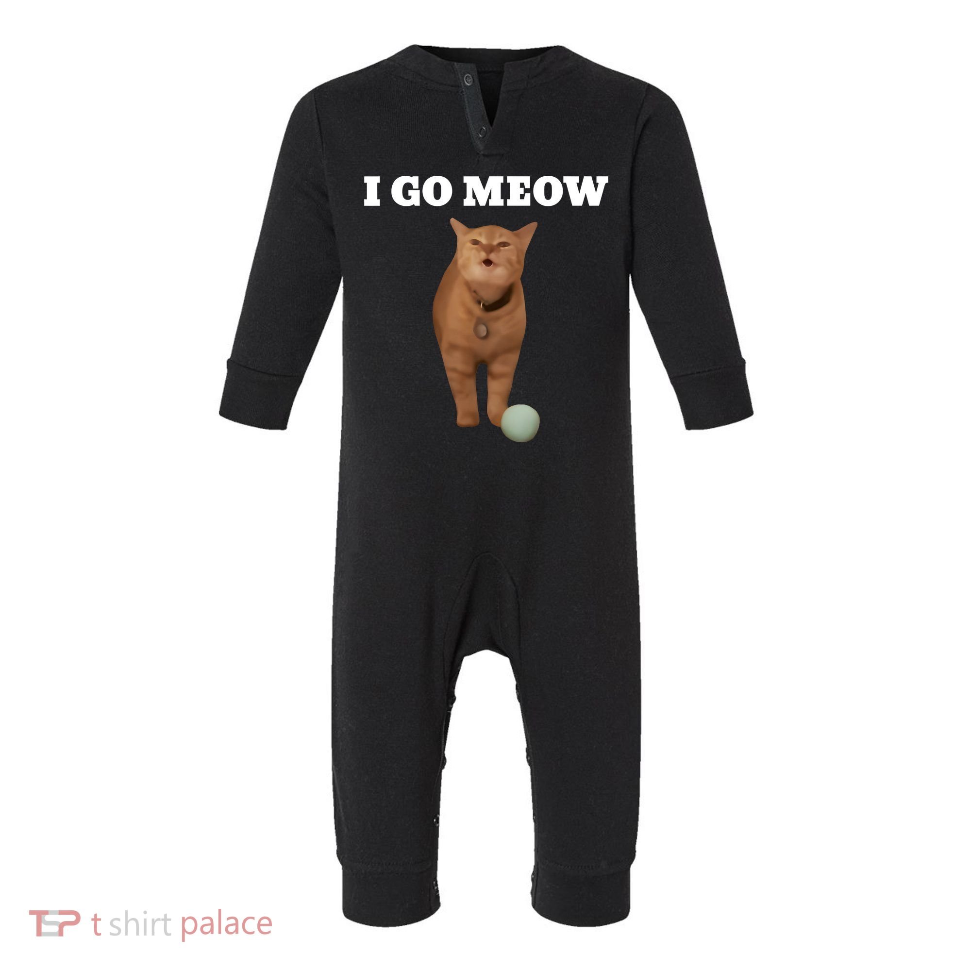 I Go Meow Cat Meme Infant Fleece One Piece