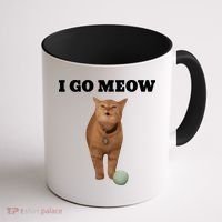 I Go Meow Cat Meme Coffee Mug thumb 1