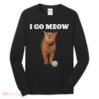 I Go Meow Cat Meme Tall Long Sleeve Shirt thumb 0