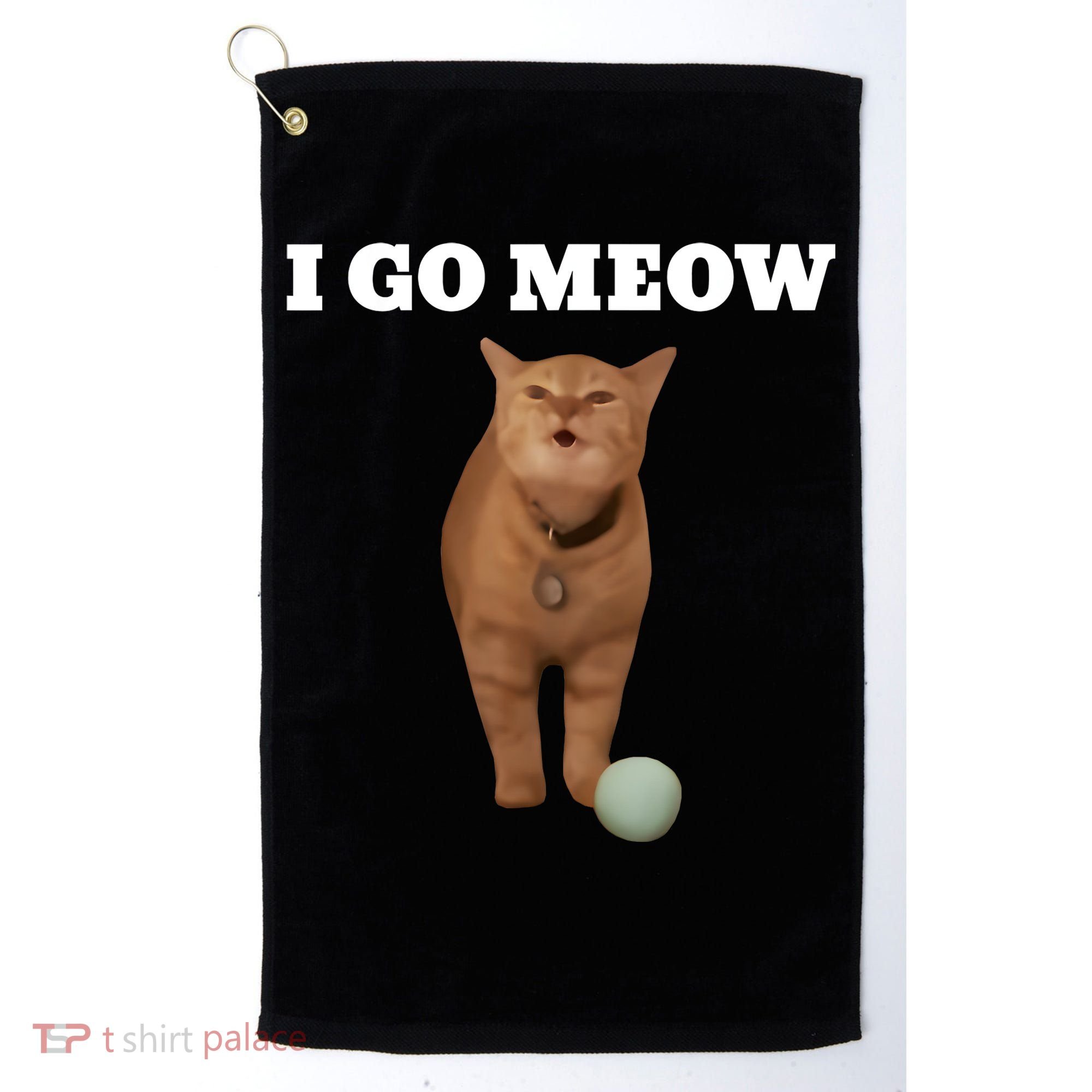 I Go Meow Cat Meme Golf Towel