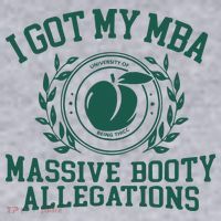 I Got My Mba Massive Booty Allegations Women's Sweatshirt thumb 2