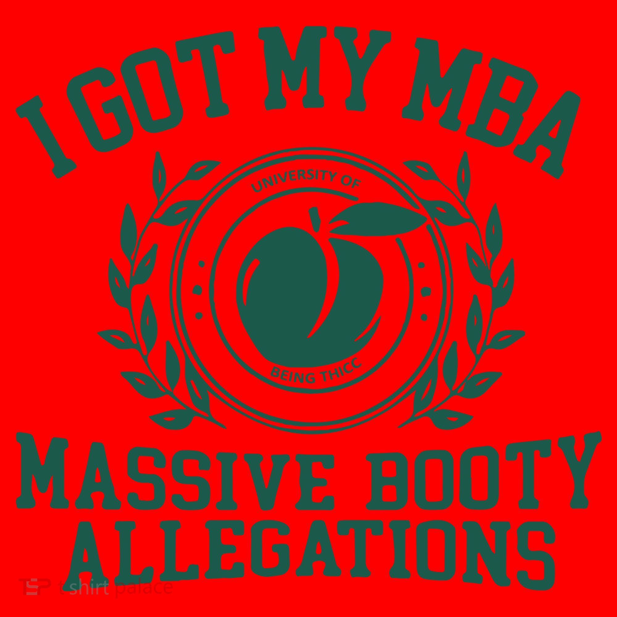 I Got My Mba Massive Booty Allegations Santa Hat