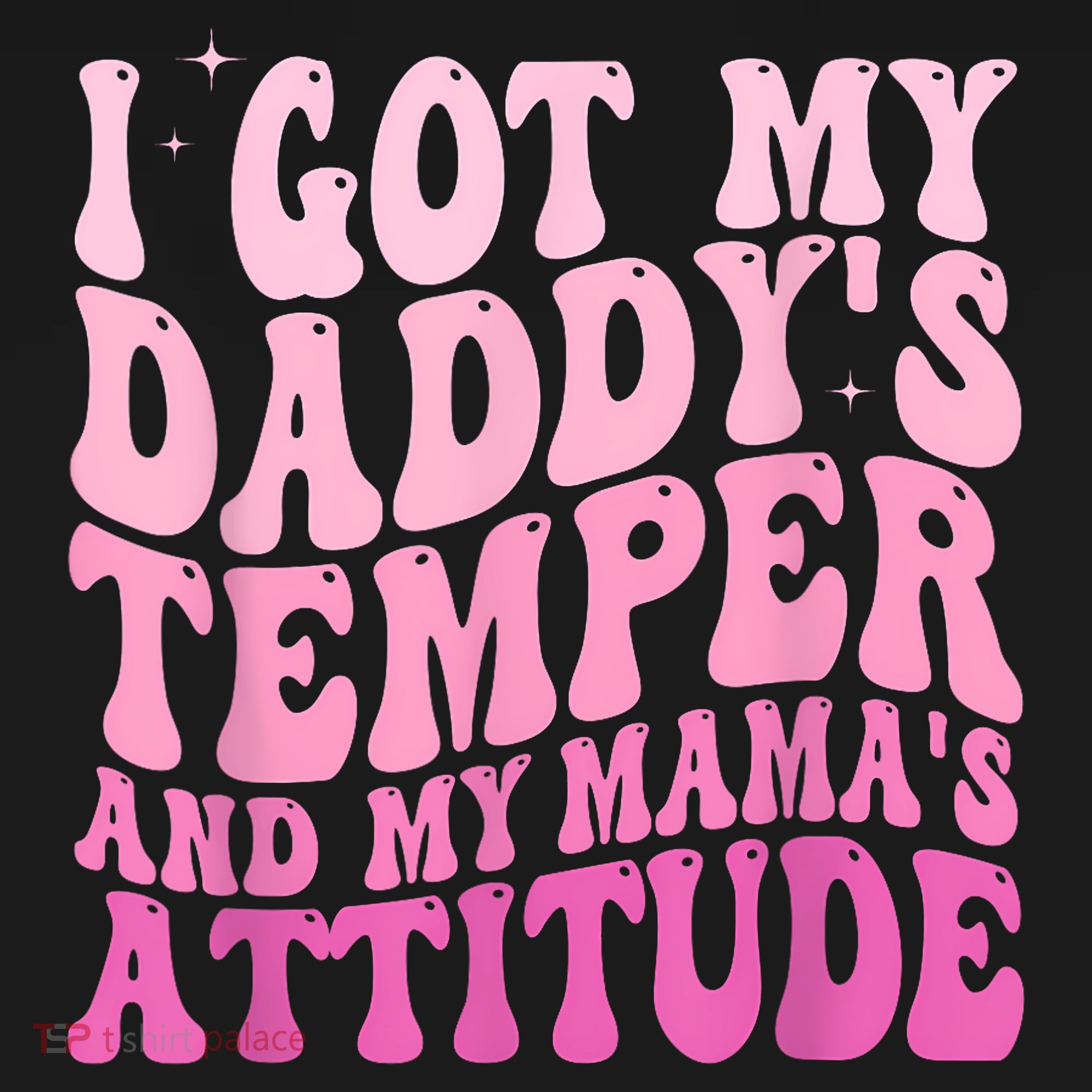 I Got My DaddyS Temper And My MamaS Attitude Performance Fleece Hoodie