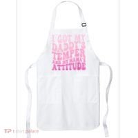 I Got My DaddyS Temper And My MamaS Attitude Apron thumb 0