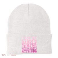 I Got My DaddyS Temper And My MamaS Attitude Beanie thumb 0