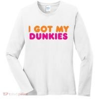 I Got My Dunkies Slang Coffee Ive Got My Dunkies Boston Women's Long Sleeve Shirt thumb 0