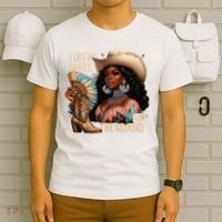 I Got My Boots On The Ground Western Cowgirl Melanin Swag  T-Shirt thumb 6