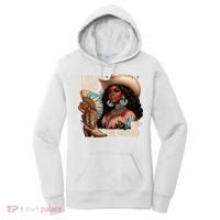 I Got My Boots On The Ground Western Cowgirl Melanin Swag  Women's Hoodie thumb 0