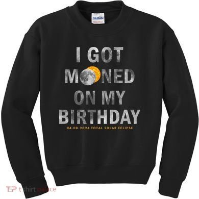 I Got Mooned On My Birthday Kids Sweatshirt