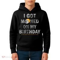 I Got Mooned On My Birthday Kids Hoodie thumb 4