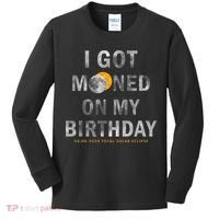 I Got Mooned On My Birthday Kids Long Sleeve Shirt thumb 0
