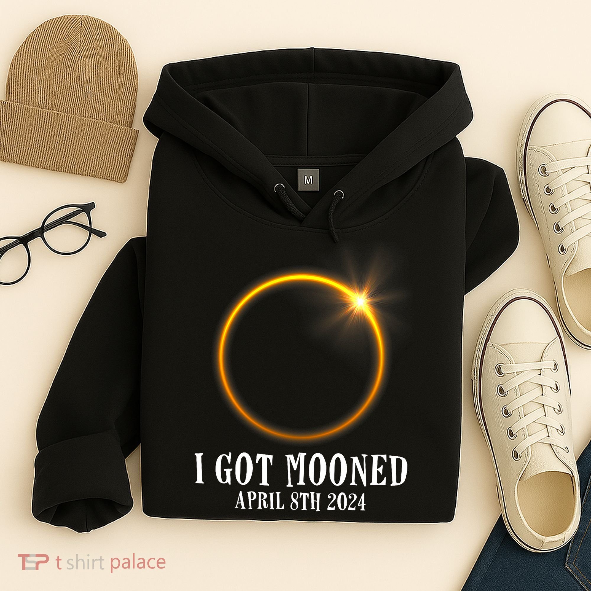 I Got Mooned 4.08.24 Total Solar Eclipse 2024 Hoodie