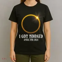 I Got Mooned 4.08.24 Total Solar Eclipse 2024 T-Shirt thumb 4