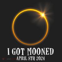 I Got Mooned 4.08.24 Total Solar Eclipse 2024 Beanie thumb 2