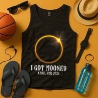 I Got Mooned 4.08.24 Total Solar Eclipse 2024 Tank Top thumb 4