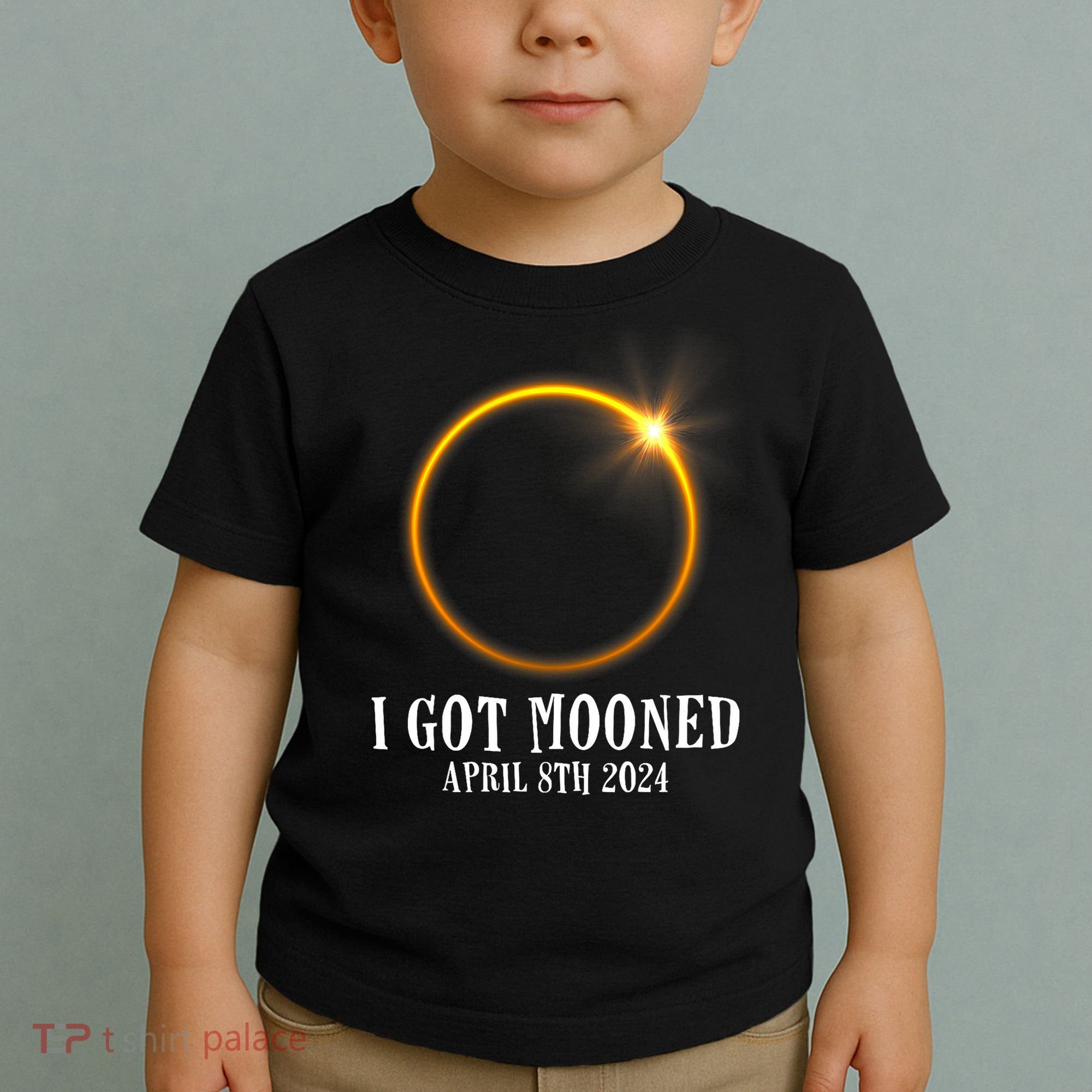 I Got Mooned 4.08.24 Total Solar Eclipse 2024 Toddler T-Shirt