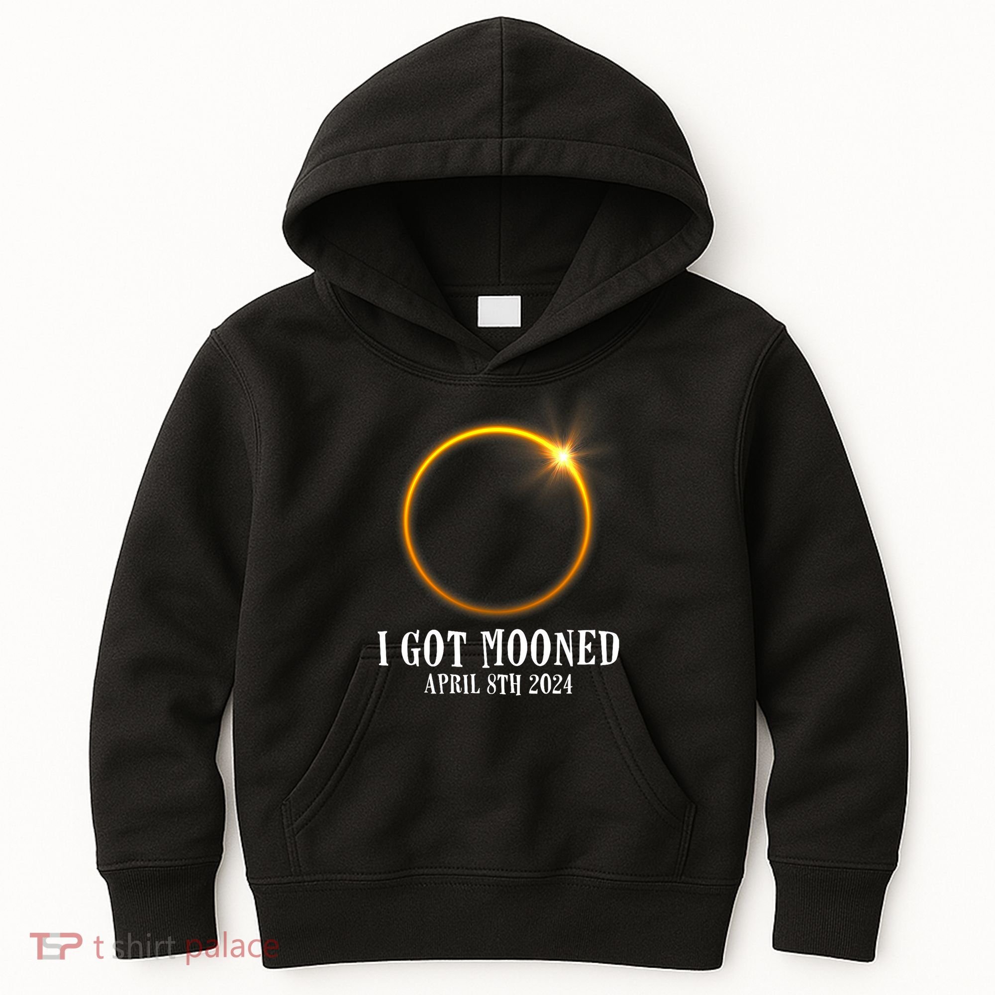 I Got Mooned 4.08.24 Total Solar Eclipse 2024 Kids Hoodie