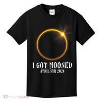 I Got Mooned 4.08.24 Total Solar Eclipse 2024 Kids T-Shirt thumb 0
