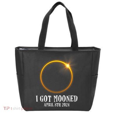 I Got Mooned 4.08.24 Total Solar Eclipse 2024 Tote Bag