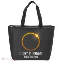 I Got Mooned 4.08.24 Total Solar Eclipse 2024 Tote Bag thumb 0