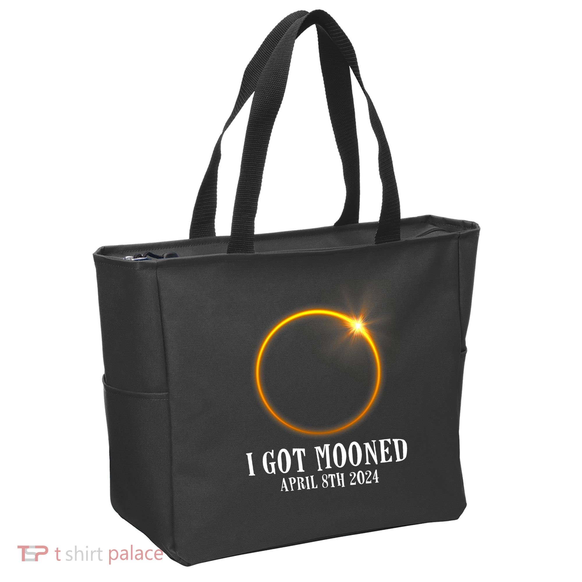 I Got Mooned 4.08.24 Total Solar Eclipse 2024 Tote Bag