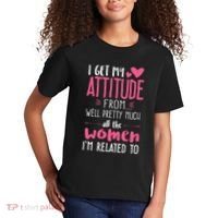 I Get My Attitude From Women In My Life Sassy Kids T-Shirt thumb 2