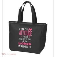 I Get My Attitude From Women In My Life Sassy Tote Bag thumb 3