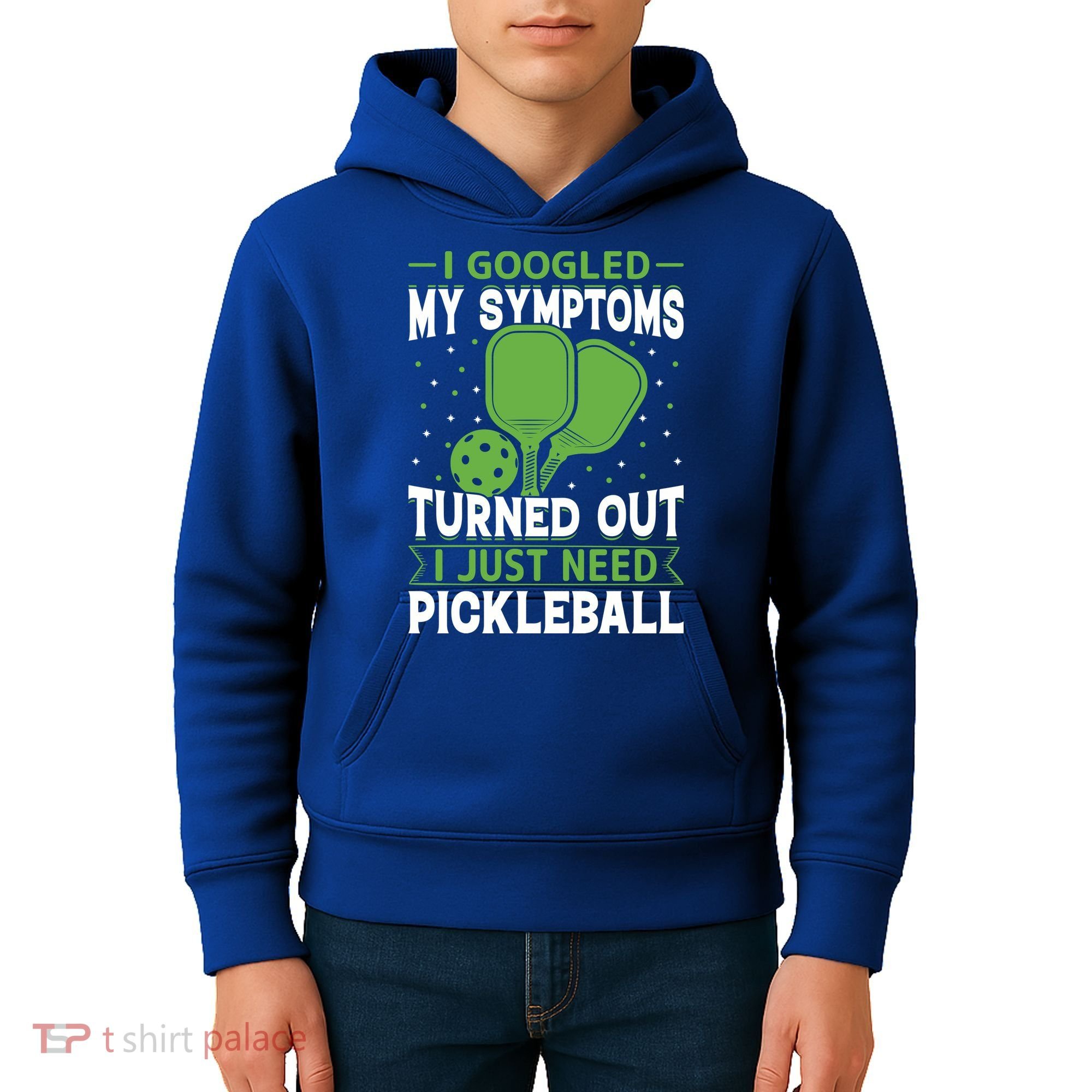 I Googled My Symptoms I Just Need Pickleball Kids Hoodie