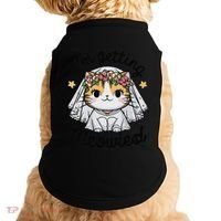 IM Getting Meowied Bridesmaid Bachelorette Party Kawaii Cat Doggie Tank thumb 0