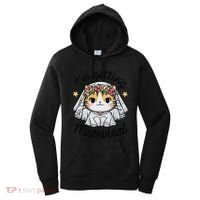 IM Getting Meowied Bridesmaid Bachelorette Party Kawaii Cat Women's Hoodie thumb 0