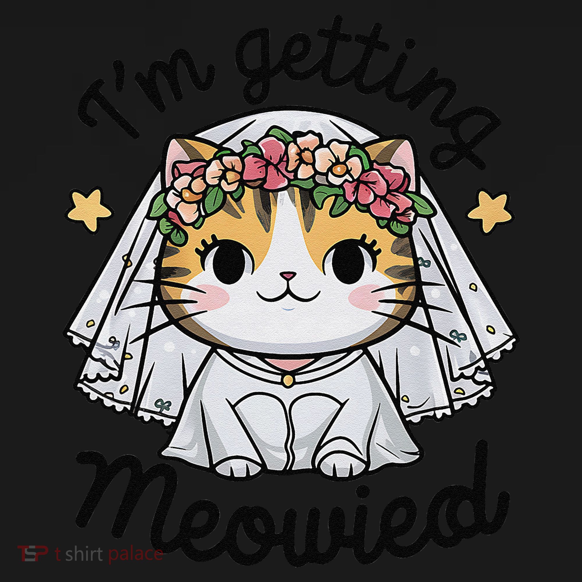 IM Getting Meowied Bridesmaid Bachelorette Party Kawaii Cat Women's Hoodie