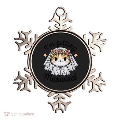 IM Getting Meowied Bridesmaid Bachelorette Party Kawaii Cat Ornament
