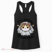 IM Getting Meowied Bridesmaid Bachelorette Party Kawaii Cat Women's Tank Top thumb 0