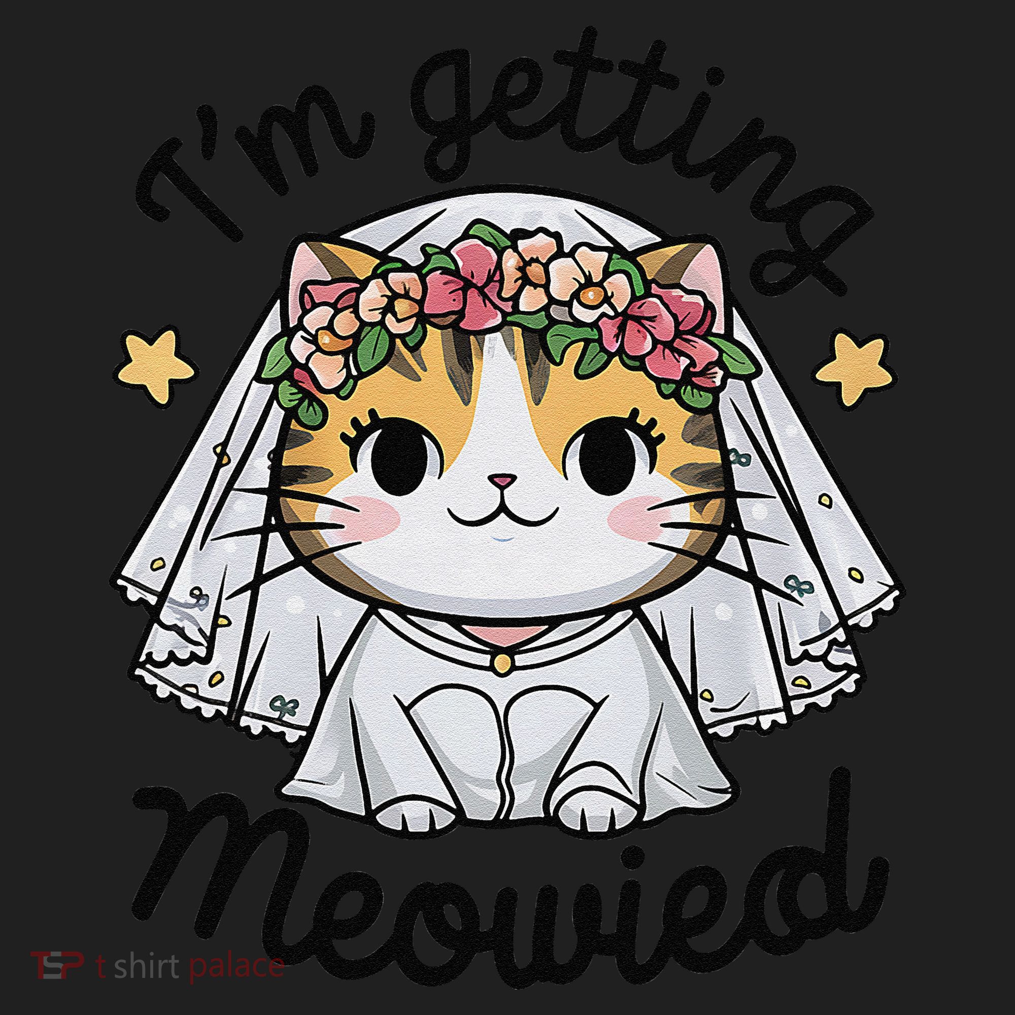 IM Getting Meowied Bridesmaid Bachelorette Party Kawaii Cat Golf Towel