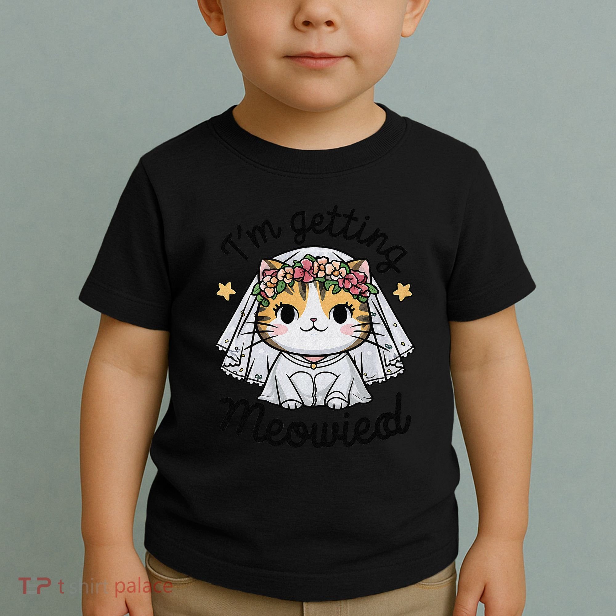IM Getting Meowied Bridesmaid Bachelorette Party Kawaii Cat Toddler T-Shirt