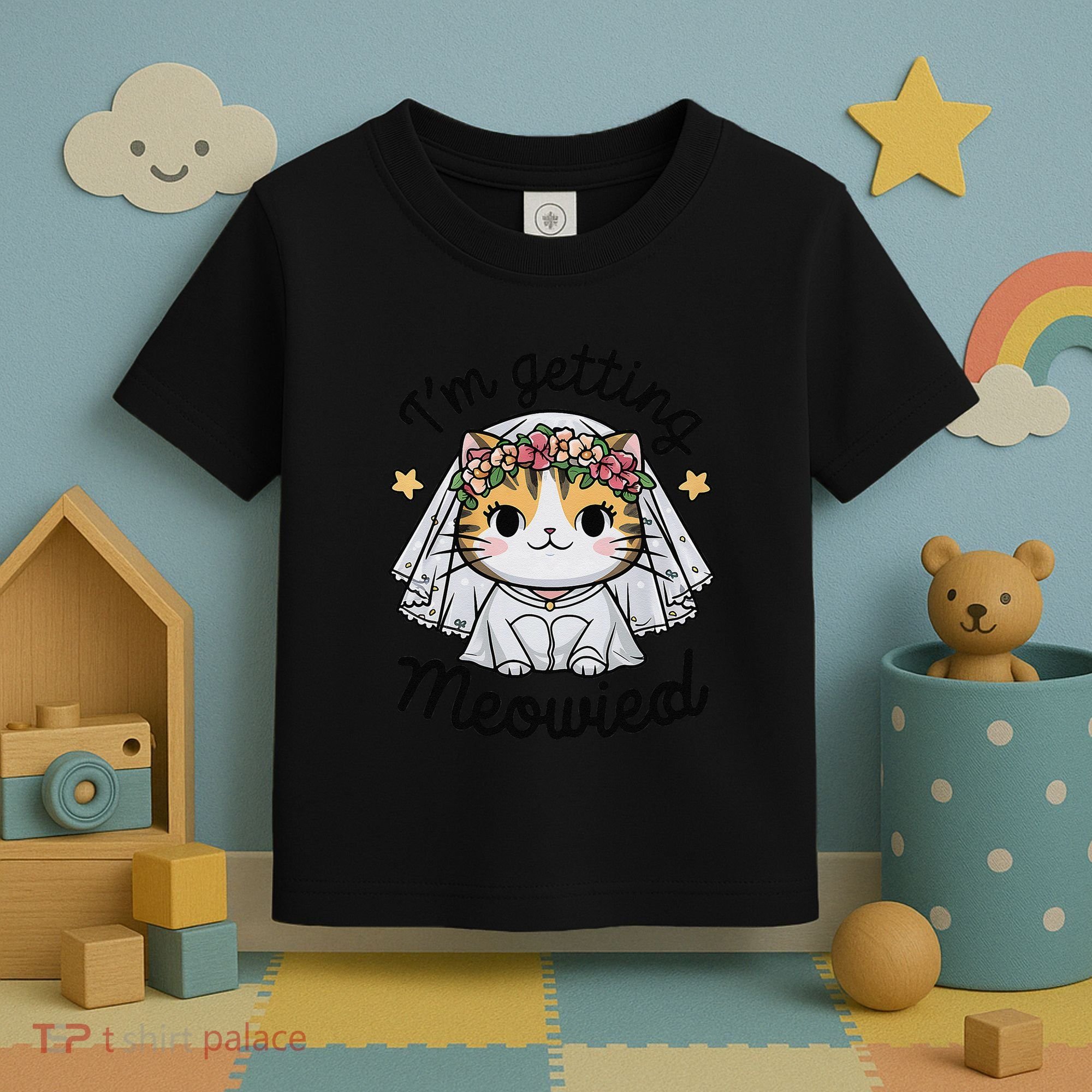 IM Getting Meowied Bridesmaid Bachelorette Party Kawaii Cat Toddler T-Shirt