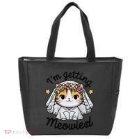 IM Getting Meowied Bridesmaid Bachelorette Party Kawaii Cat Tote Bag thumb 0