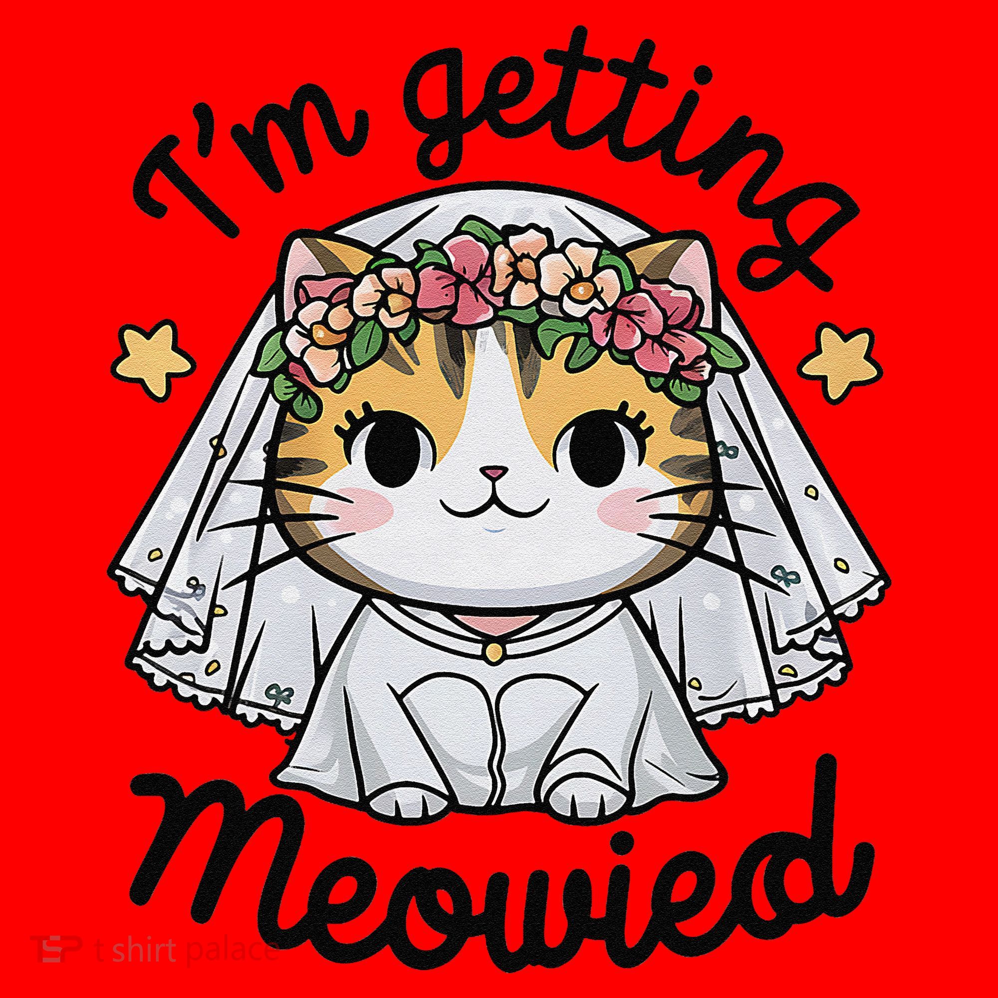 IM Getting Meowied Bridesmaid Bachelorette Party Kawaii Cat Santa Hat