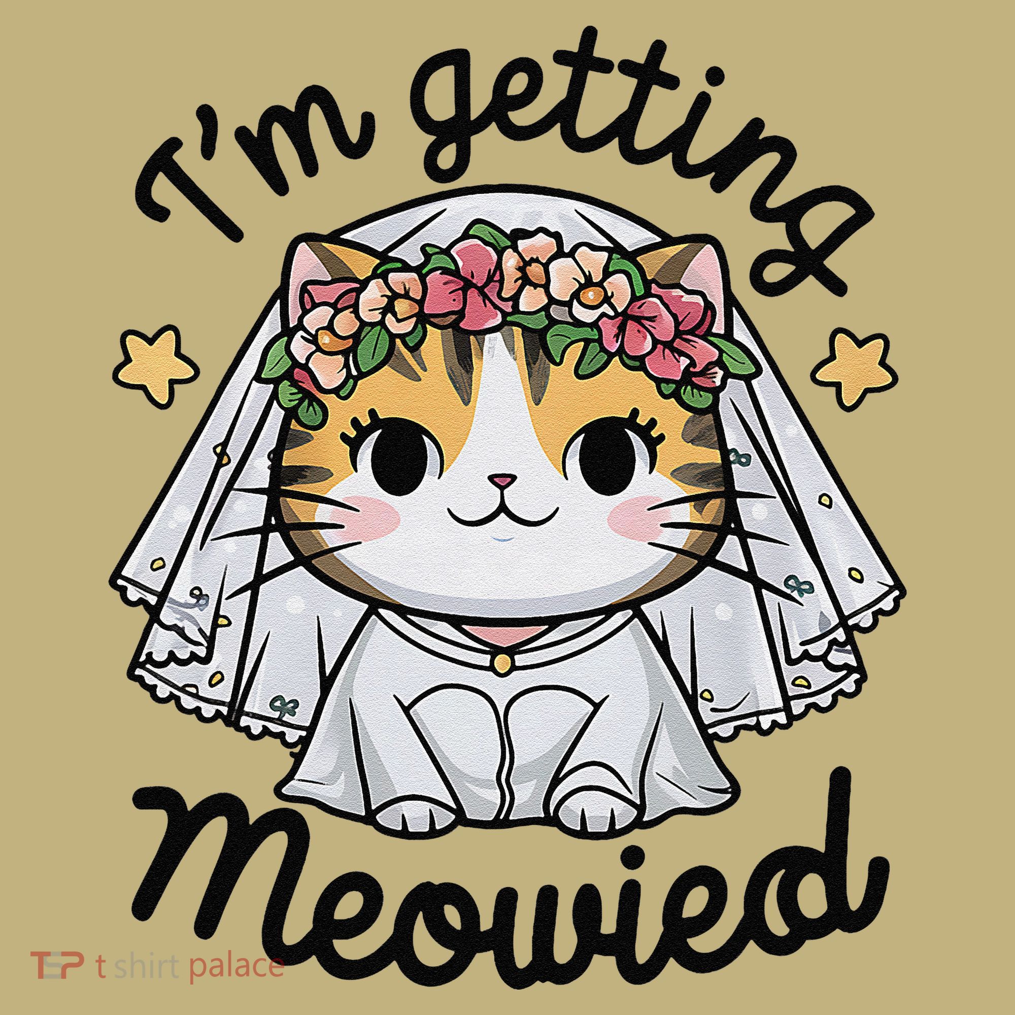 IM Getting Meowied Bridesmaid Bachelorette Party Kawaii Cat T-Shirt