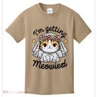 IM Getting Meowied Bridesmaid Bachelorette Party Kawaii Cat Kids T-Shirt thumb 0