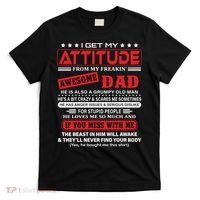 I Get My Attitude From My Freaking Awesome Dad! Pullover Hoodie T-Shirt thumb 0