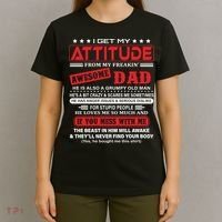 I Get My Attitude From My Freaking Awesome Dad! Pullover Hoodie T-Shirt thumb 4