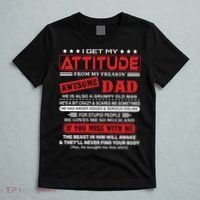 I Get My Attitude From My Freaking Awesome Dad! Pullover Hoodie T-Shirt thumb 5