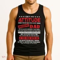 I Get My Attitude From My Freaking Awesome Dad! Pullover Hoodie Tank Top thumb 3