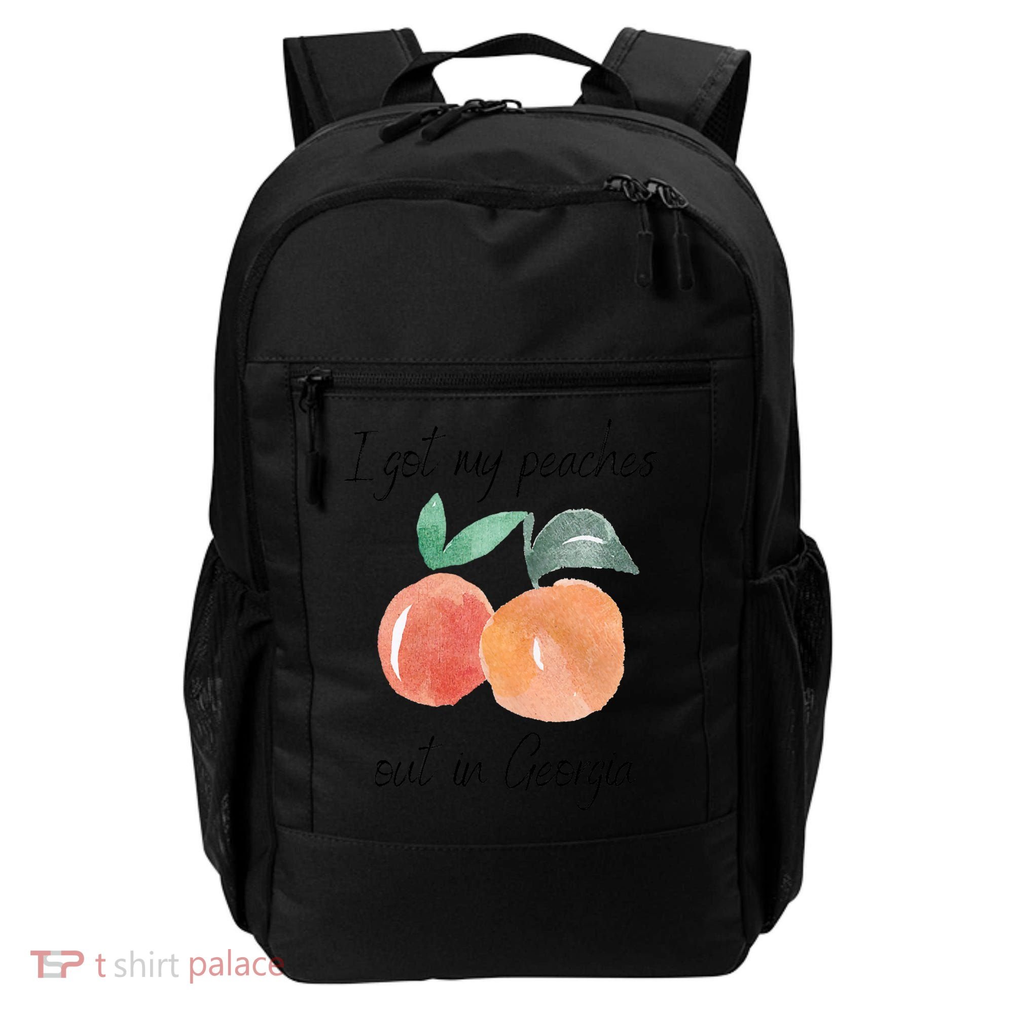 I Got My Peaches Out In Georgia Lyrics Song Funny Fruit Backpack