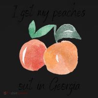 I Got My Peaches Out In Georgia Lyrics Song Funny Fruit Tote Bag thumb 4
