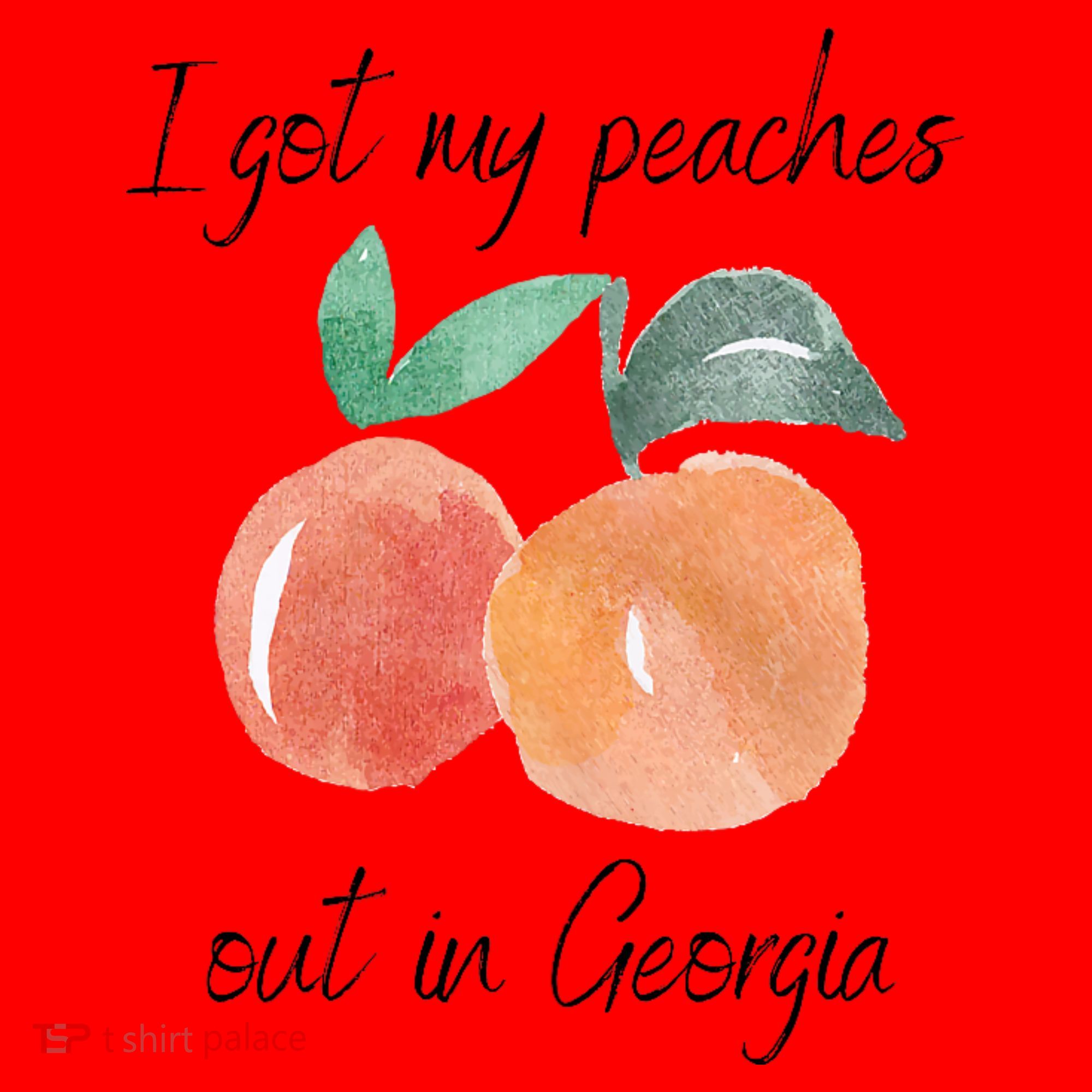 I Got My Peaches Out In Georgia Lyrics Song Funny Fruit Santa Hat