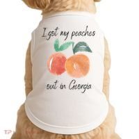 I Got My Peaches Out In Georgia Lyrics Song Funny Fruit Doggie Tank thumb 0