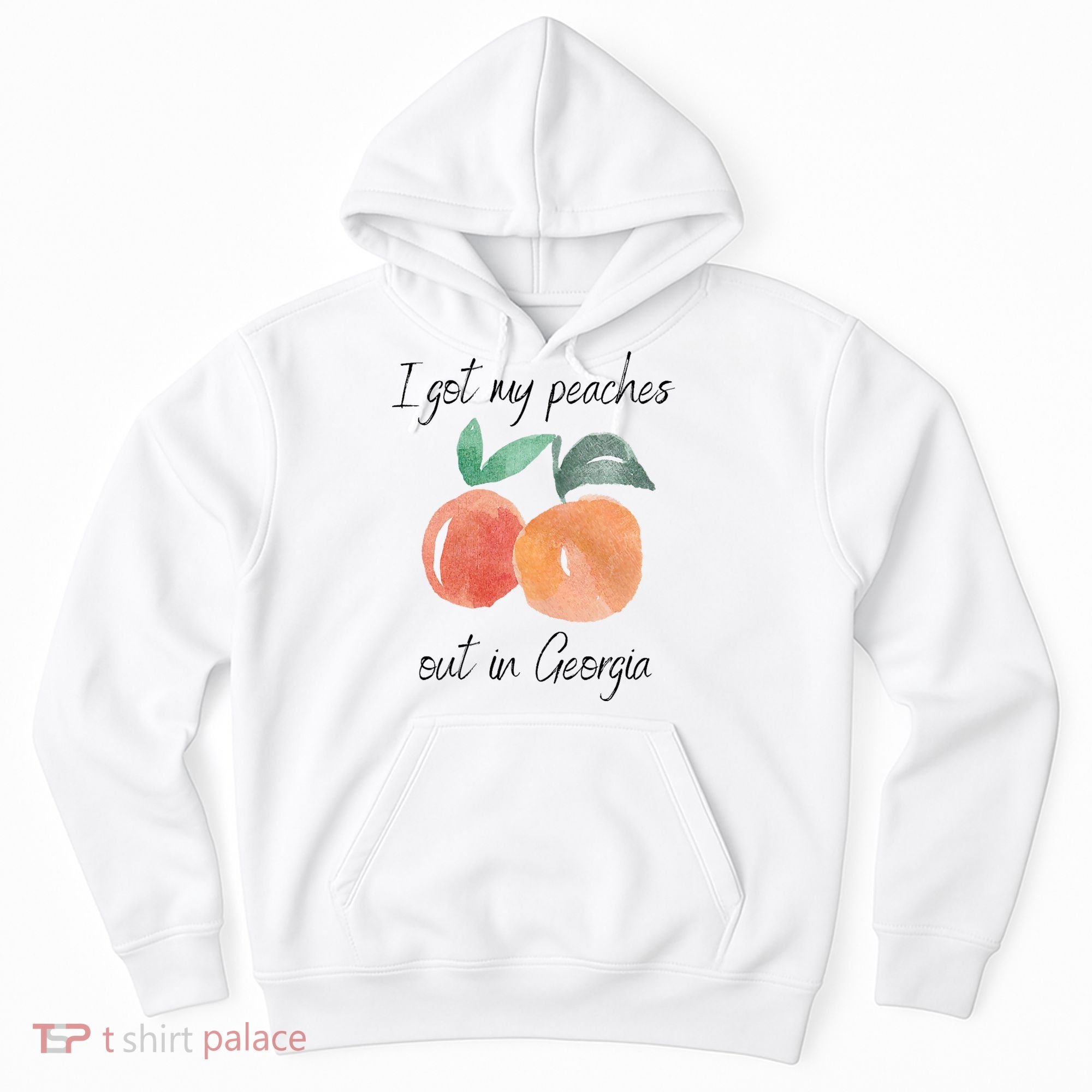 I Got My Peaches Out In Georgia Lyrics Song Funny Fruit Hoodie