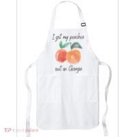 I Got My Peaches Out In Georgia Lyrics Song Funny Fruit Apron thumb 0